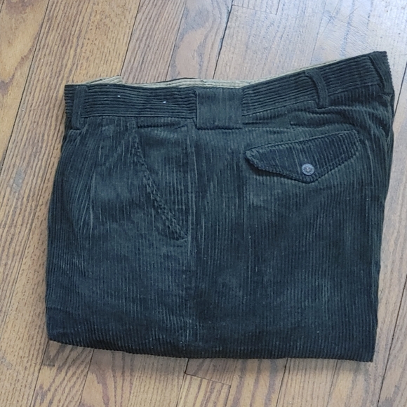Men's pleated cuff corduroy's - Picture 2 of 3